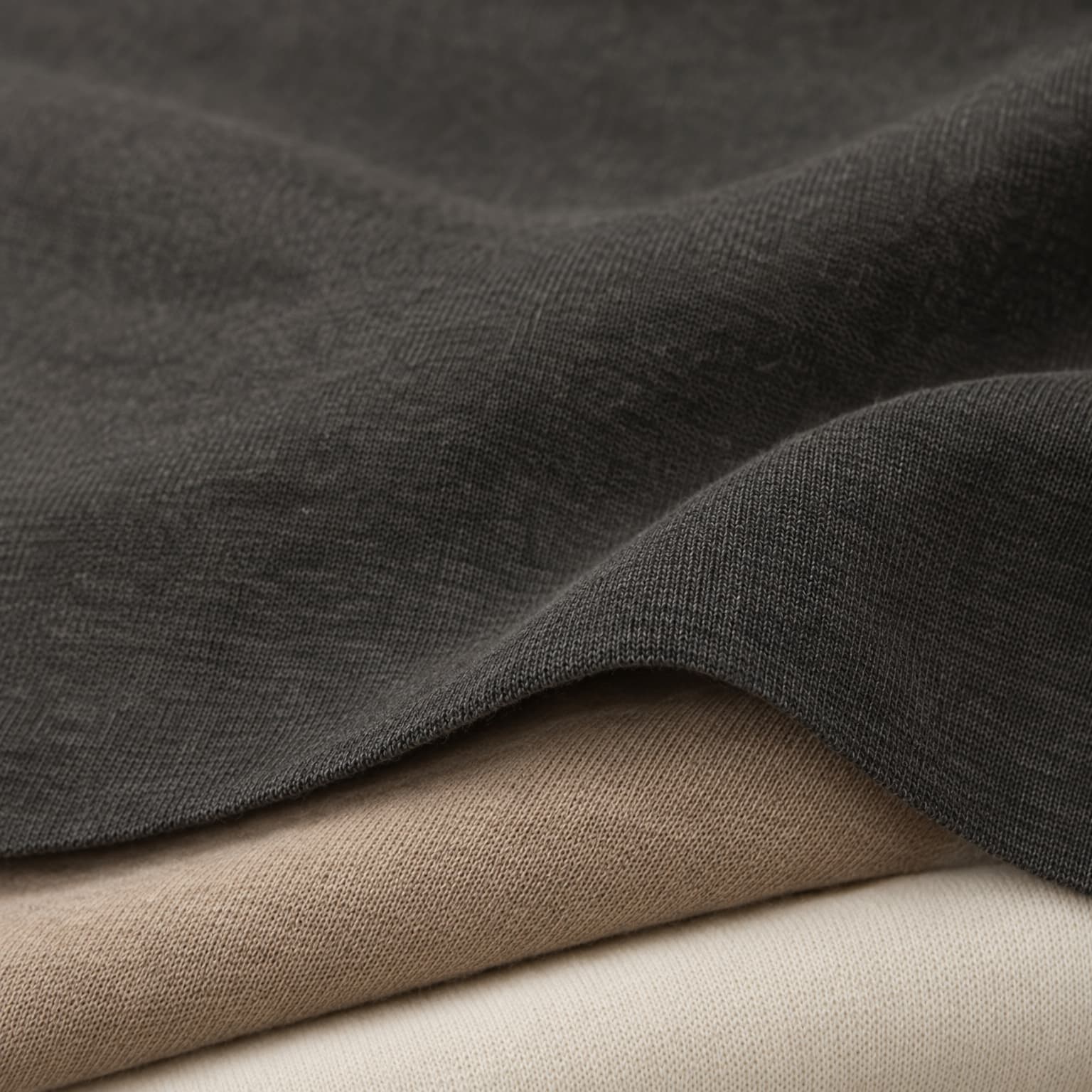 Macro detail of a stretched elastane blend fabric